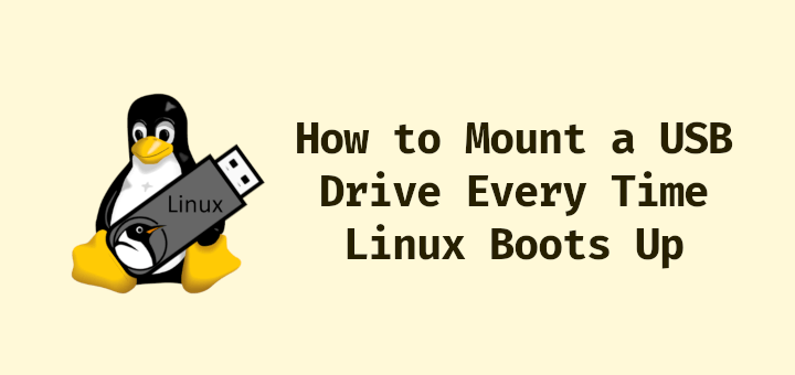Auto Mount USB Drive in Linux